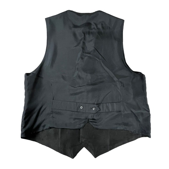 Carrot & Gibbs Silk Vest Mens Black Paisley Casual Dress Waistcoat USA Colorado - Picture 2 of 5